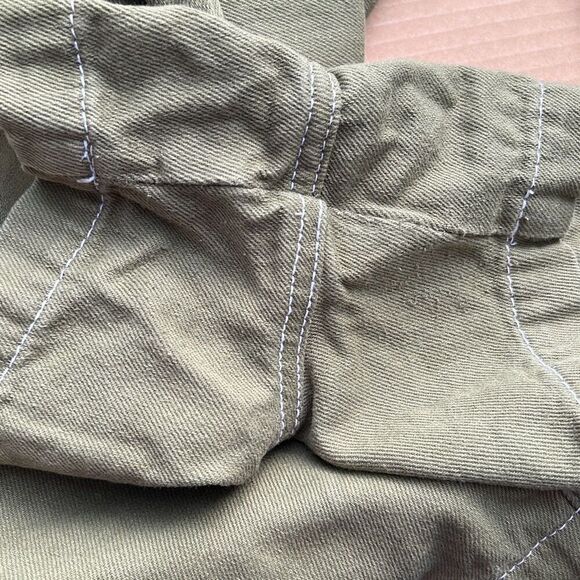 Urban Outfitters BDG Pull On Contrast Shorts Olive Green Size Large - Picture 6 of 7